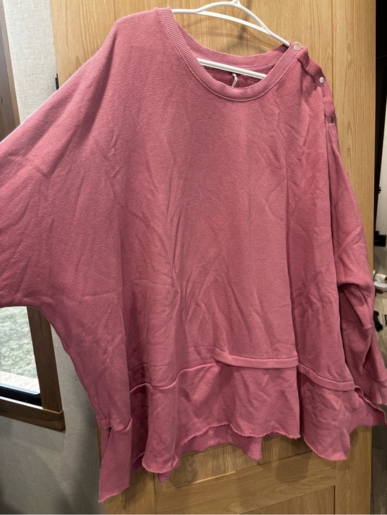 Free People Sweaters - Free People Oversized Long Sleeve Sweater Top Size L Boho Langenlook Dusty Rose